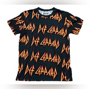 Def Leppard T-Shirt Shirt Bludgeon Riffola Short Sleeve Crew Neck Large 2019